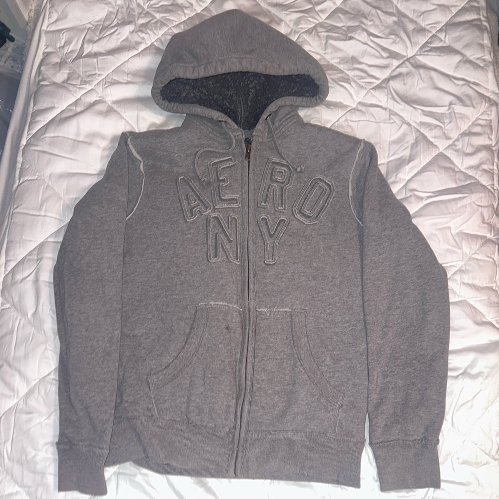 Aeropostale Gray Men's Hoodie Sweater